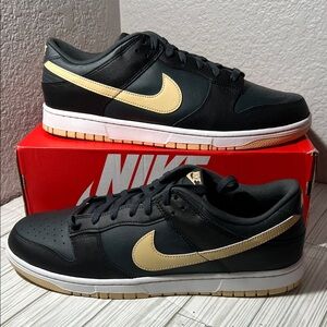 Nike Dunk Low Retro "Black Sesame" men’s sneaker shoes black‎ size 15 DV0831-005